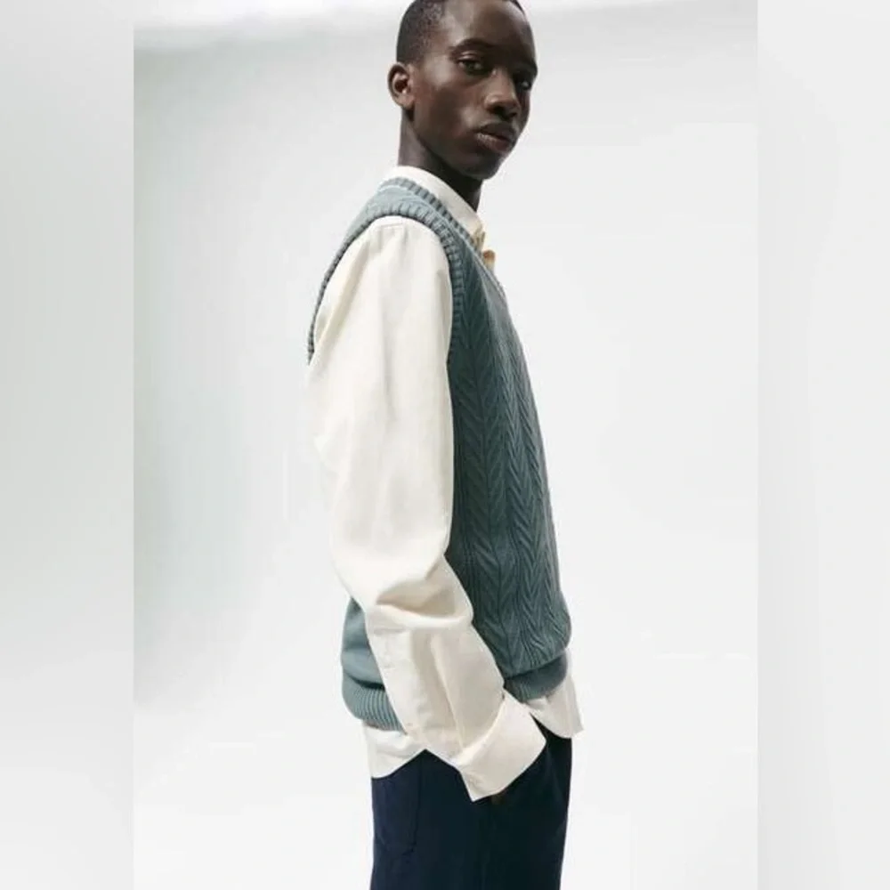 ZARA Cable Knit Sweater Vest